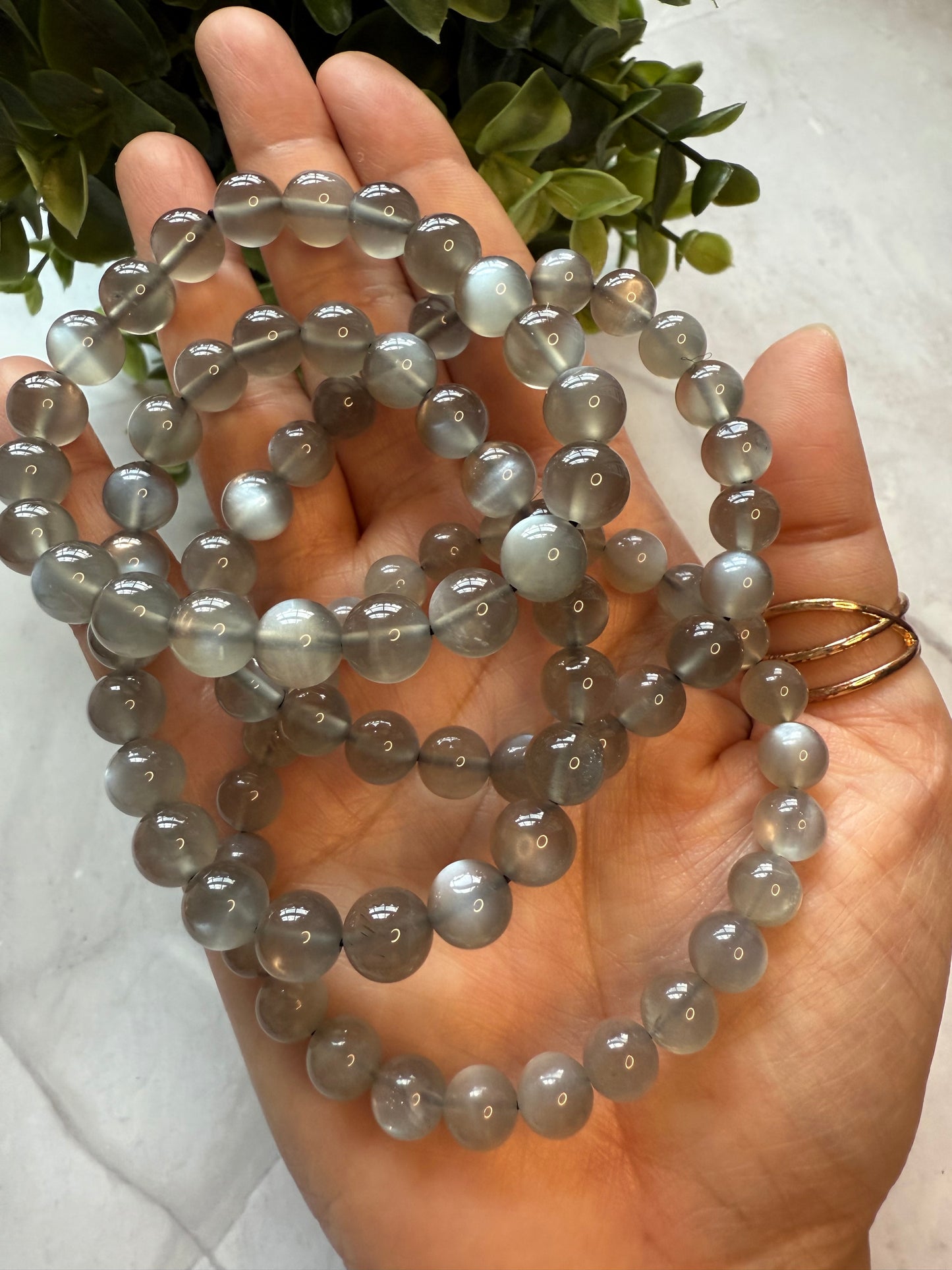 SILVER MOONSTONE BRACELET