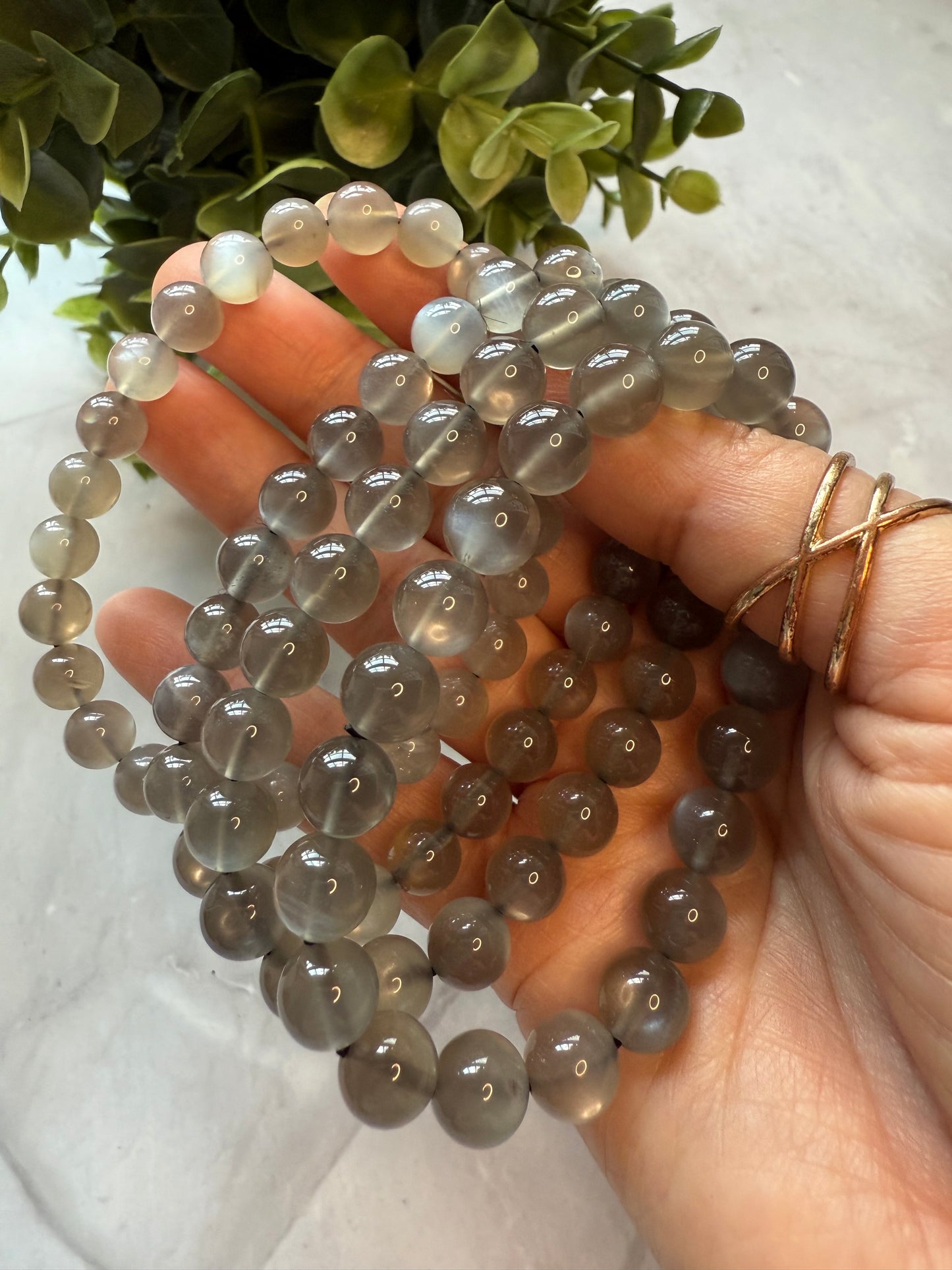 SILVER MOONSTONE BRACELET