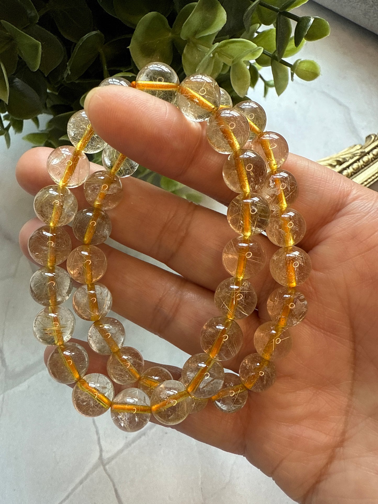 RUTILATED QUARTZ BRACELET