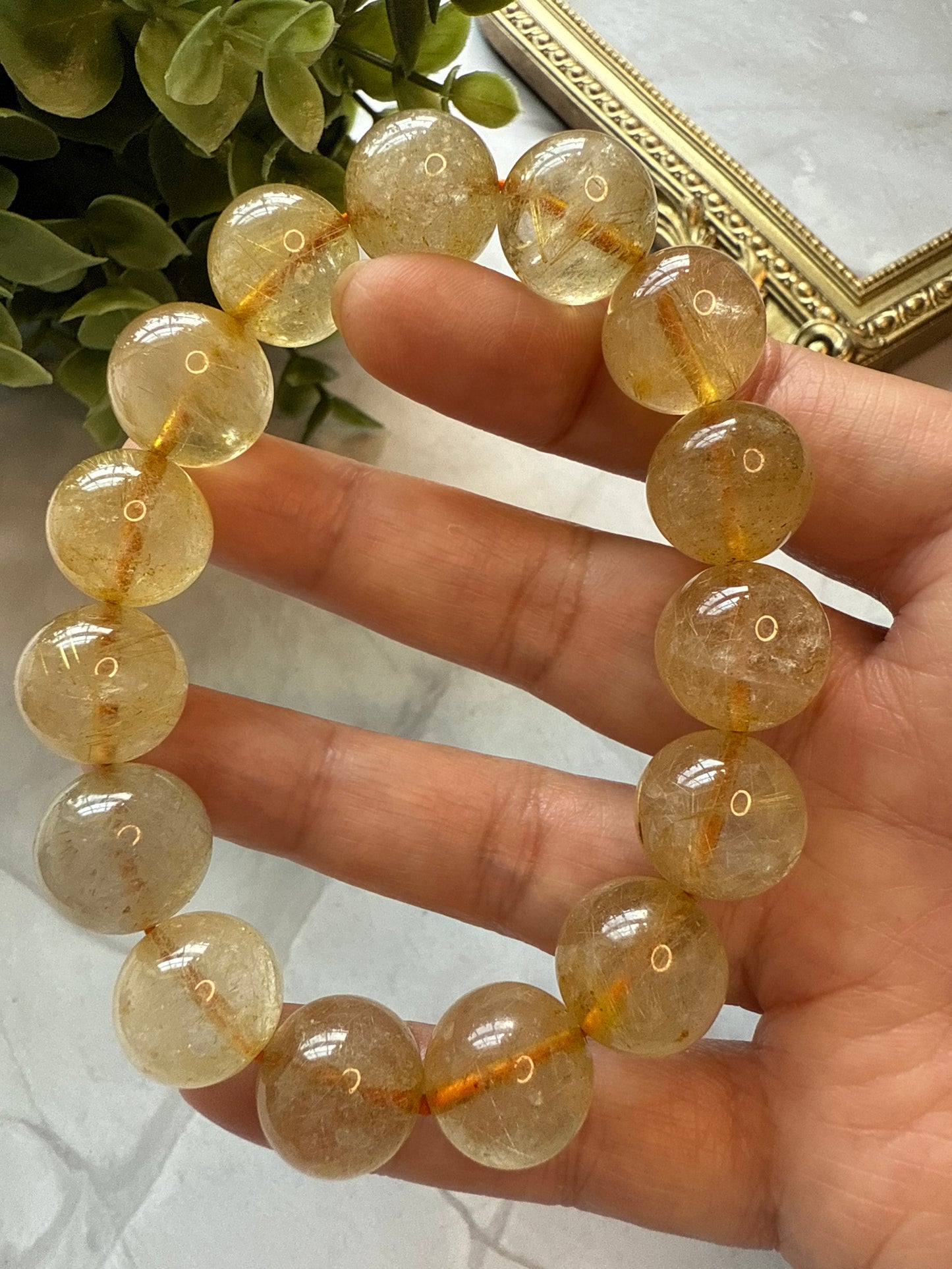 RUTILATED QUARTZ BRACELET