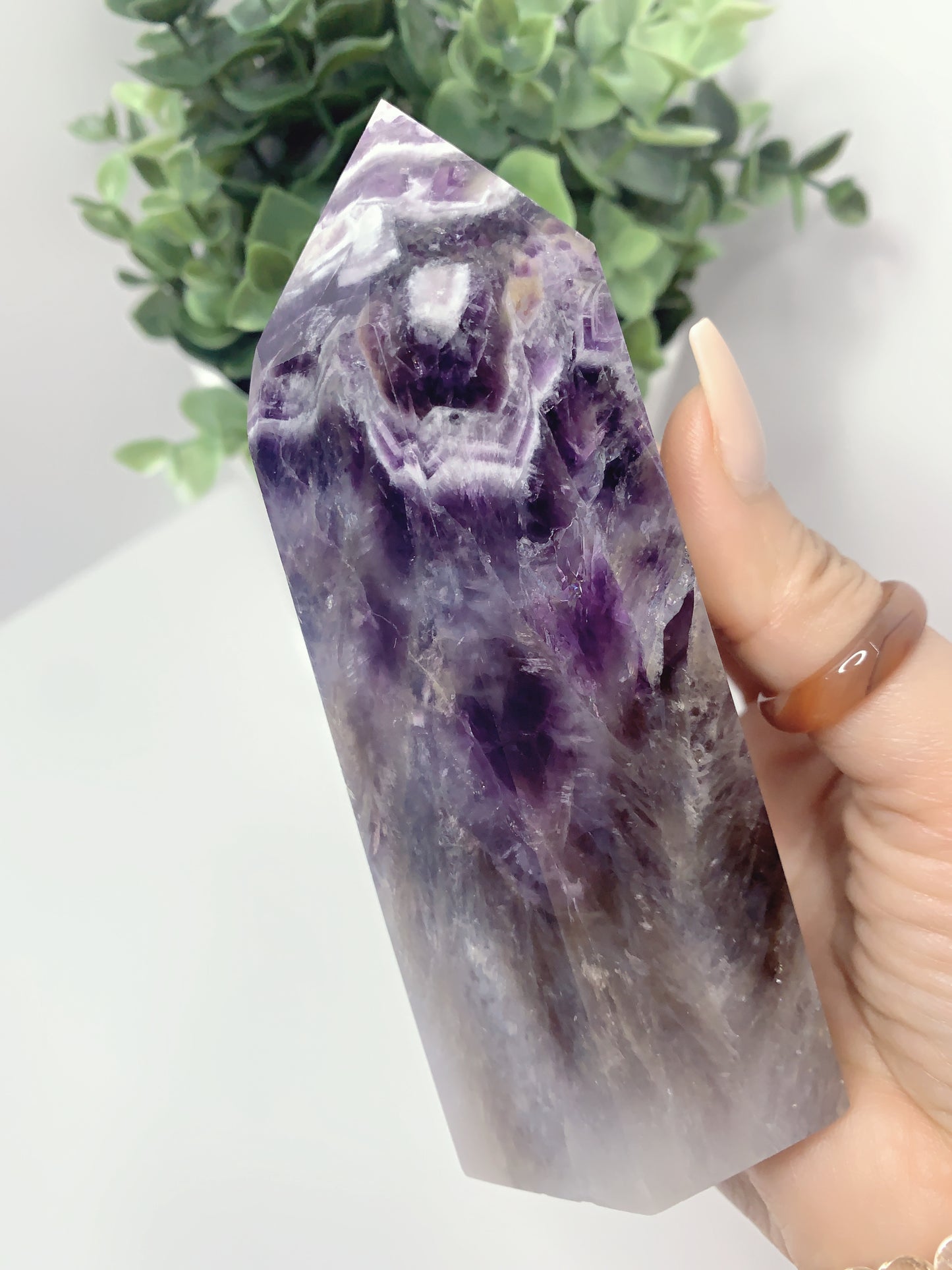 DREAM CHEVRON AMETHYST TOWER