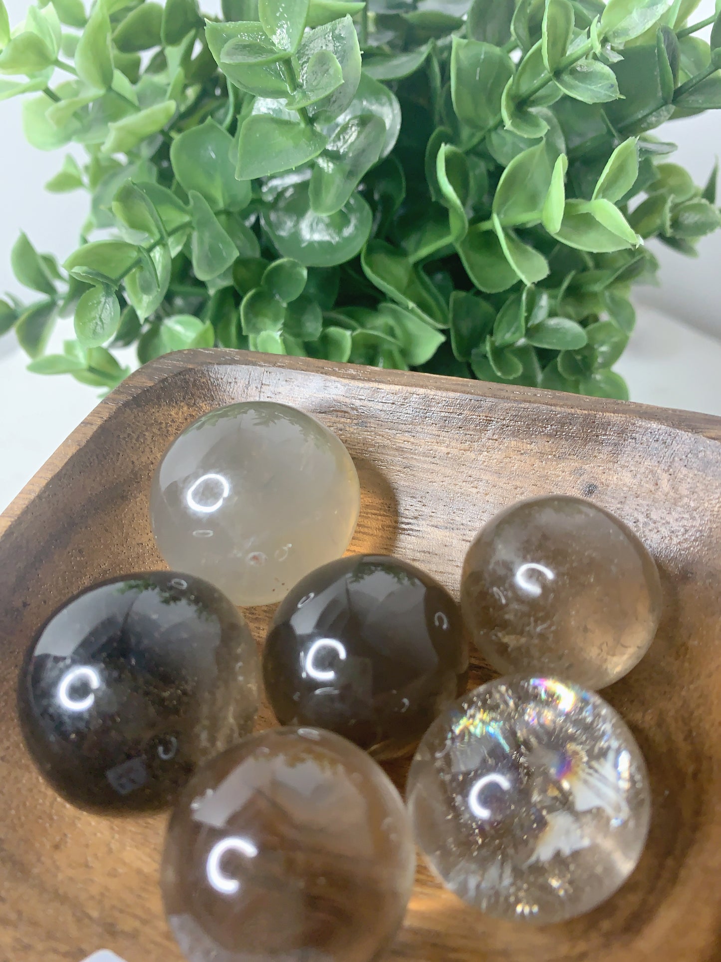 MINI SMOKEY QUARTZ SPHERE