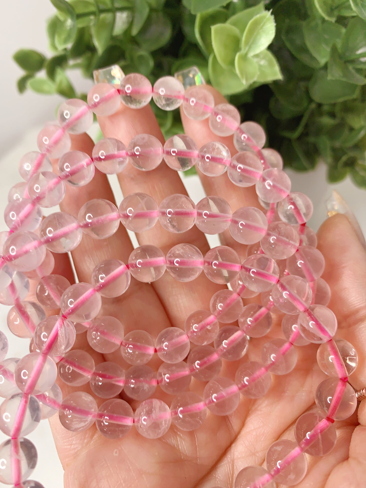 HIGH QUALITY ROSE QUARTZ 8MM BRACELET