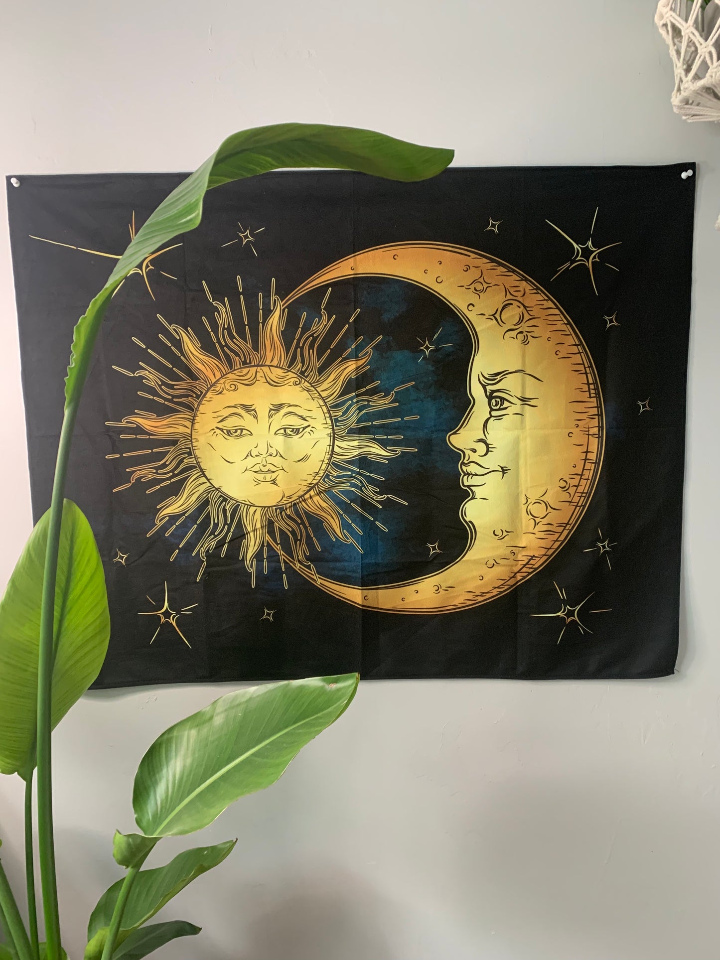 SUN & MOON CELESTIAL WALL TAPESTRY
