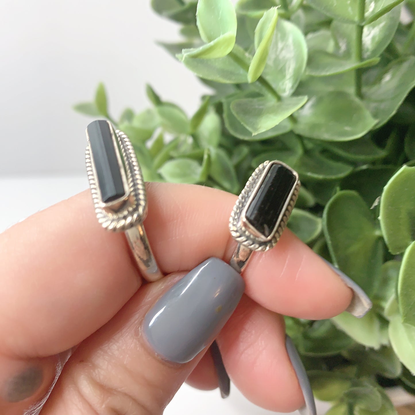 BLACK TOURMALINE RING