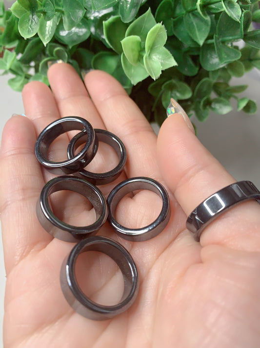 HEMATITE RINGS