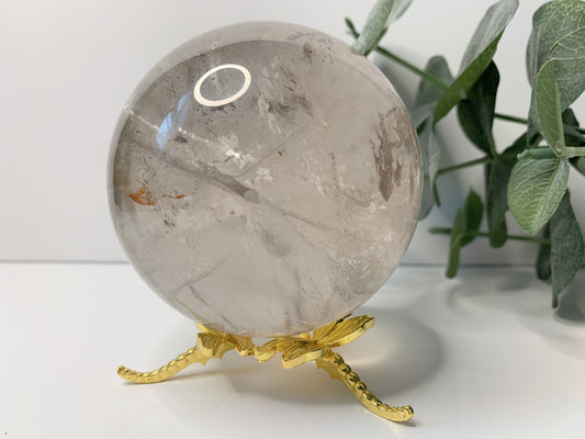 HIGH QUALITY CLEAR QUARTZ SPHERE