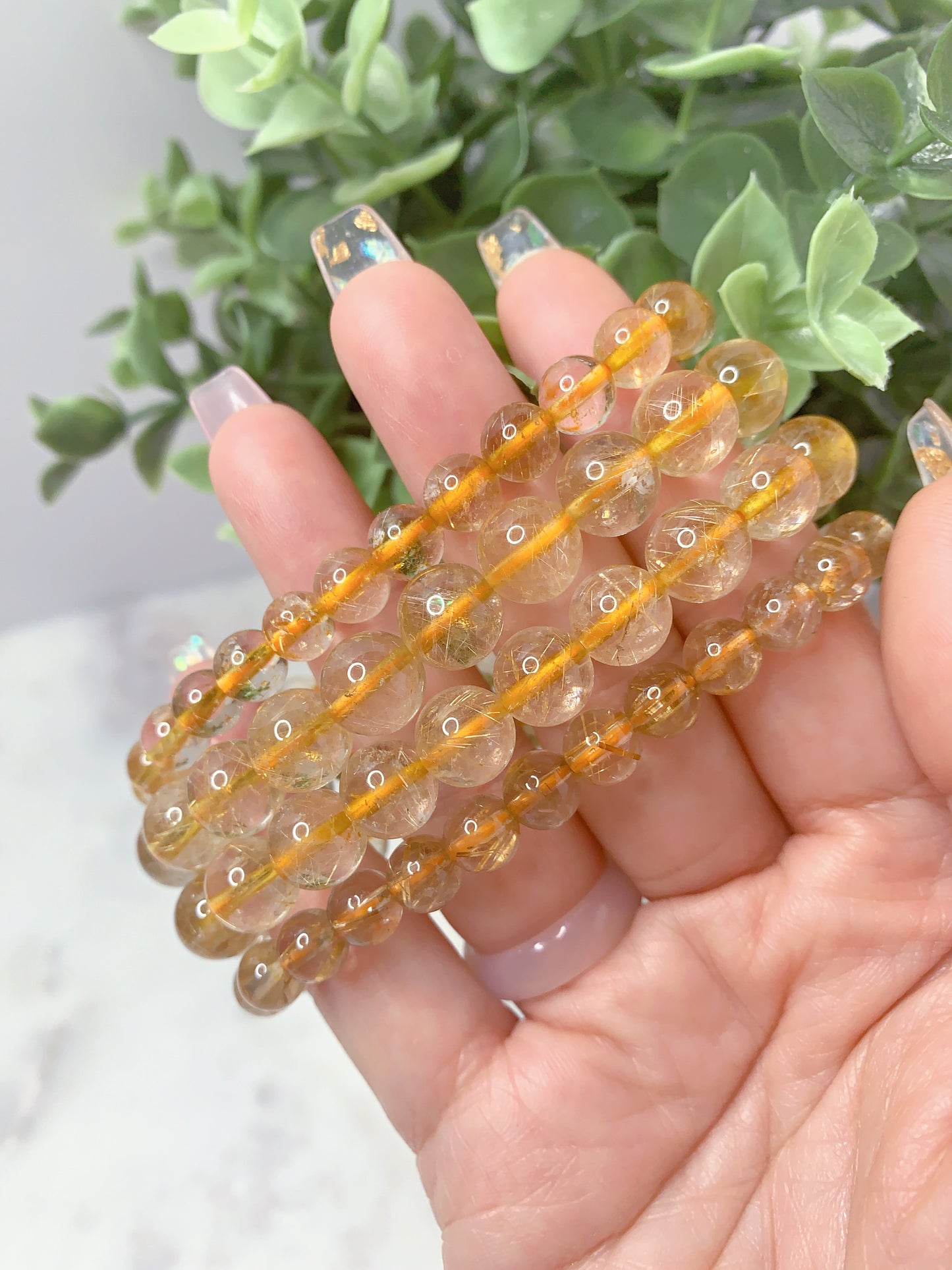 RUTILATED QUARTZ BRACELET