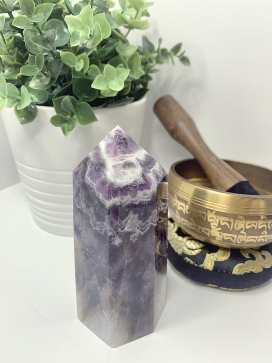 DREAM CHEVRON AMETHYST TOWER