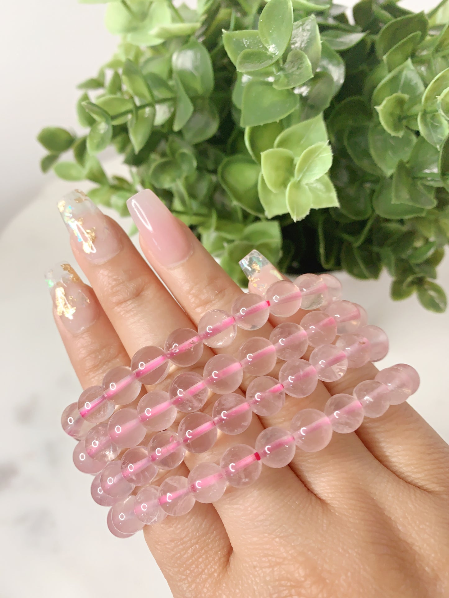 HIGH QUALITY ROSE QUARTZ 8MM BRACELET