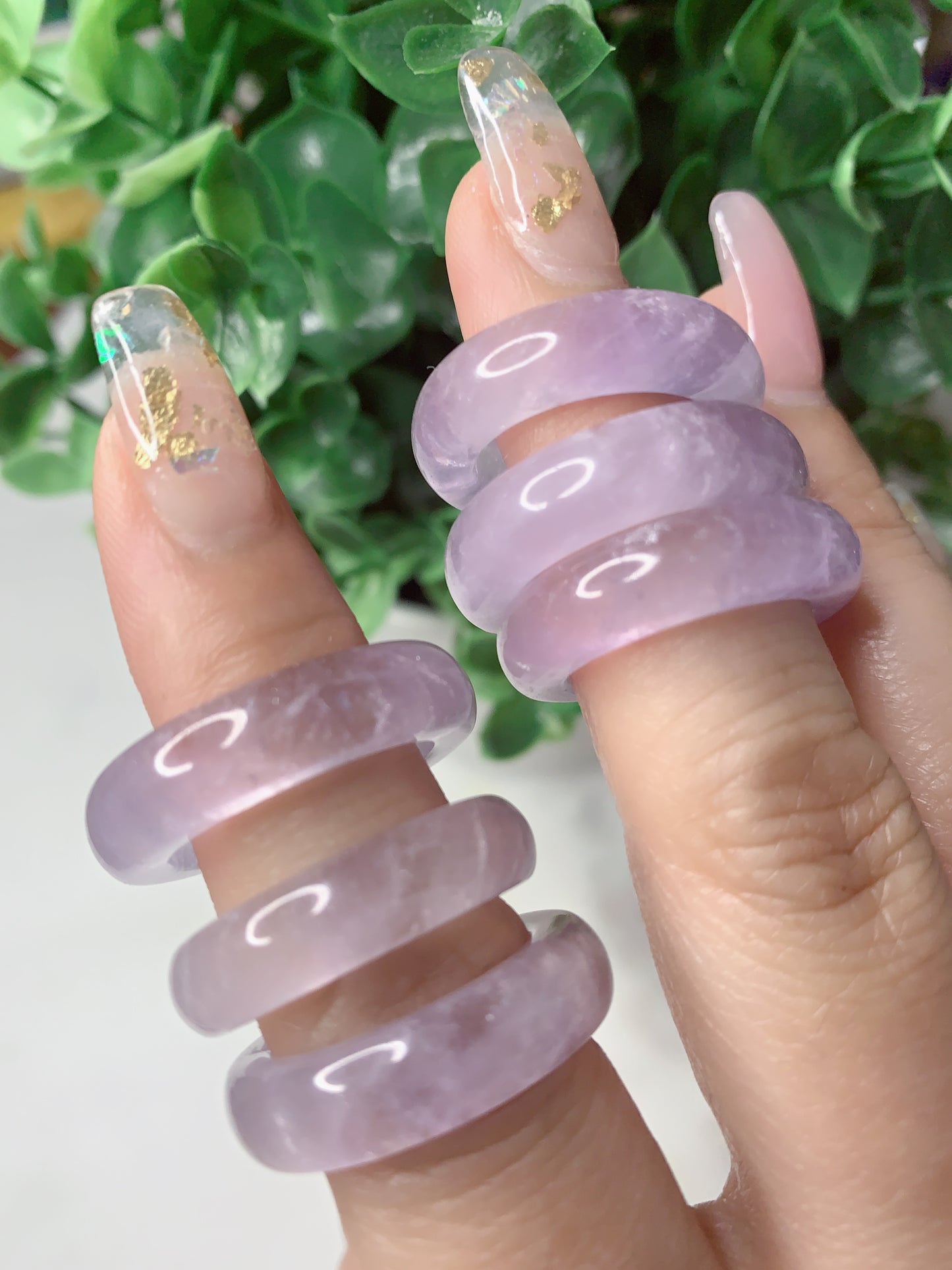 AMETHYST BANGLE RINGS