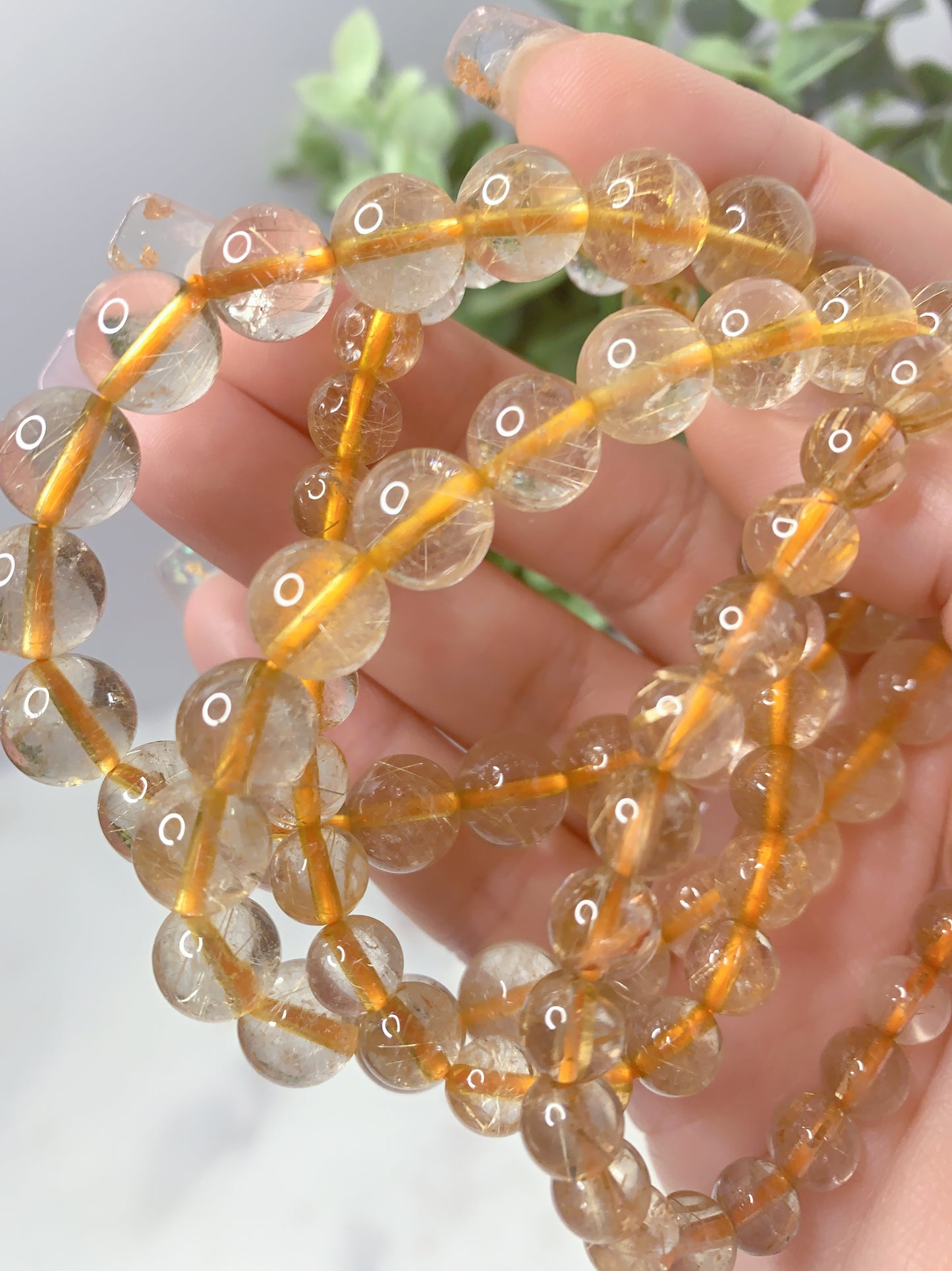 RUTILATED QUARTZ BRACELET