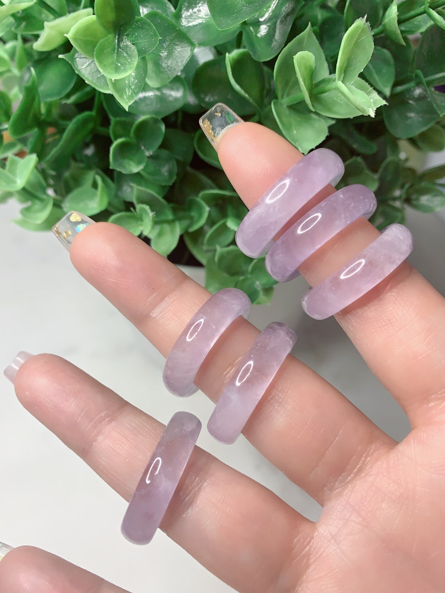 AMETHYST BANGLE RINGS