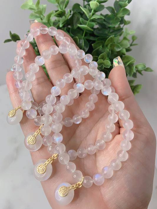 MOONSTONE BRACELET W/CHARM