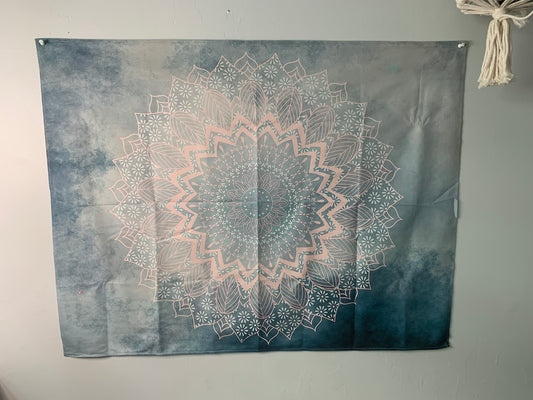 BOHEMIAN FLOWER MANDALA WALL TAPESTRY