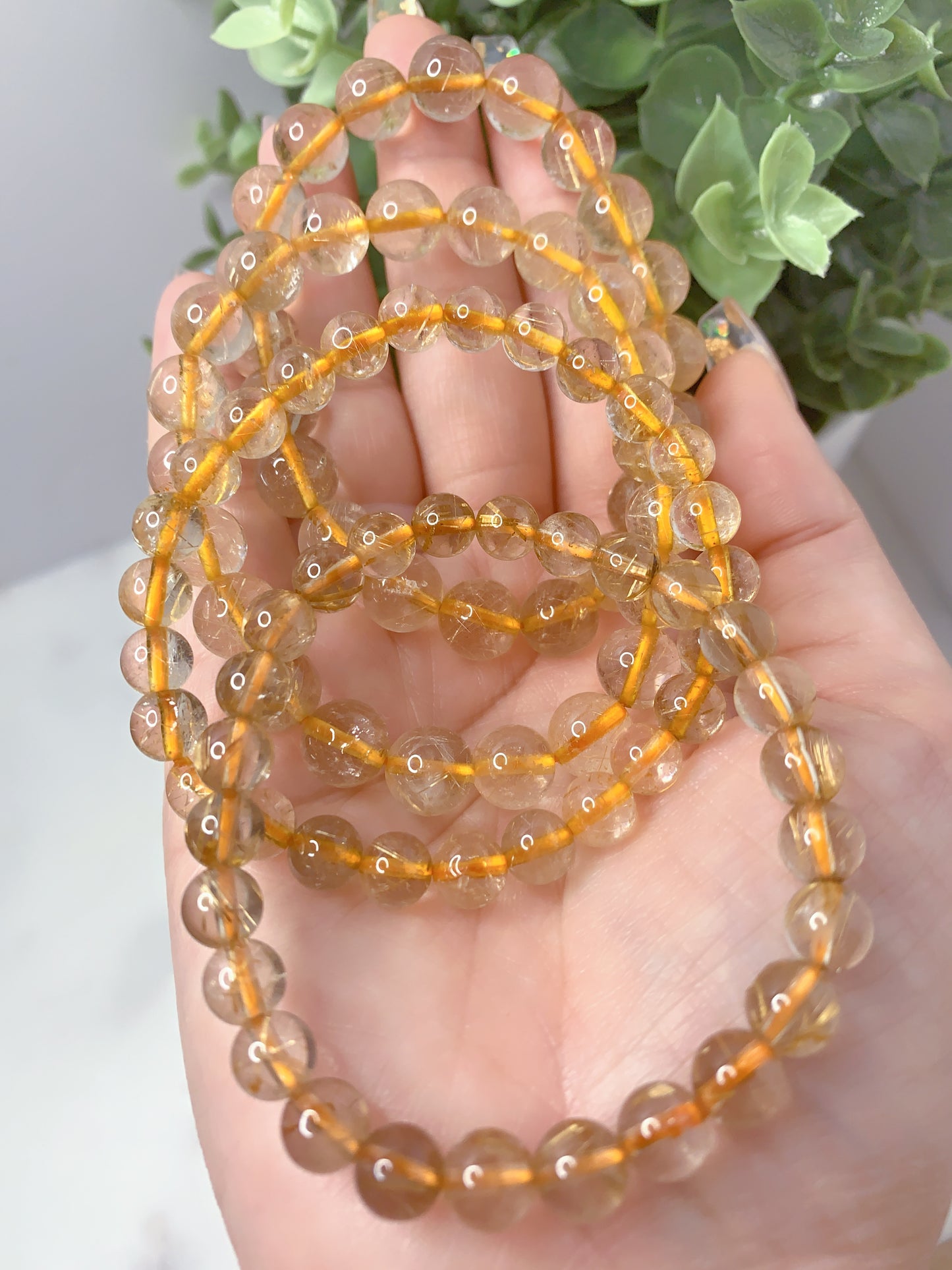 RUTILATED QUARTZ BRACELET