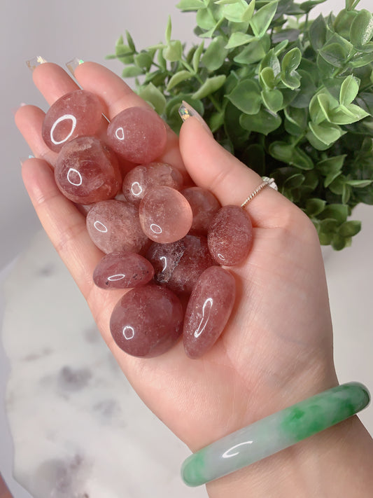 STRAWBERRY QUARTZ TUMBLE