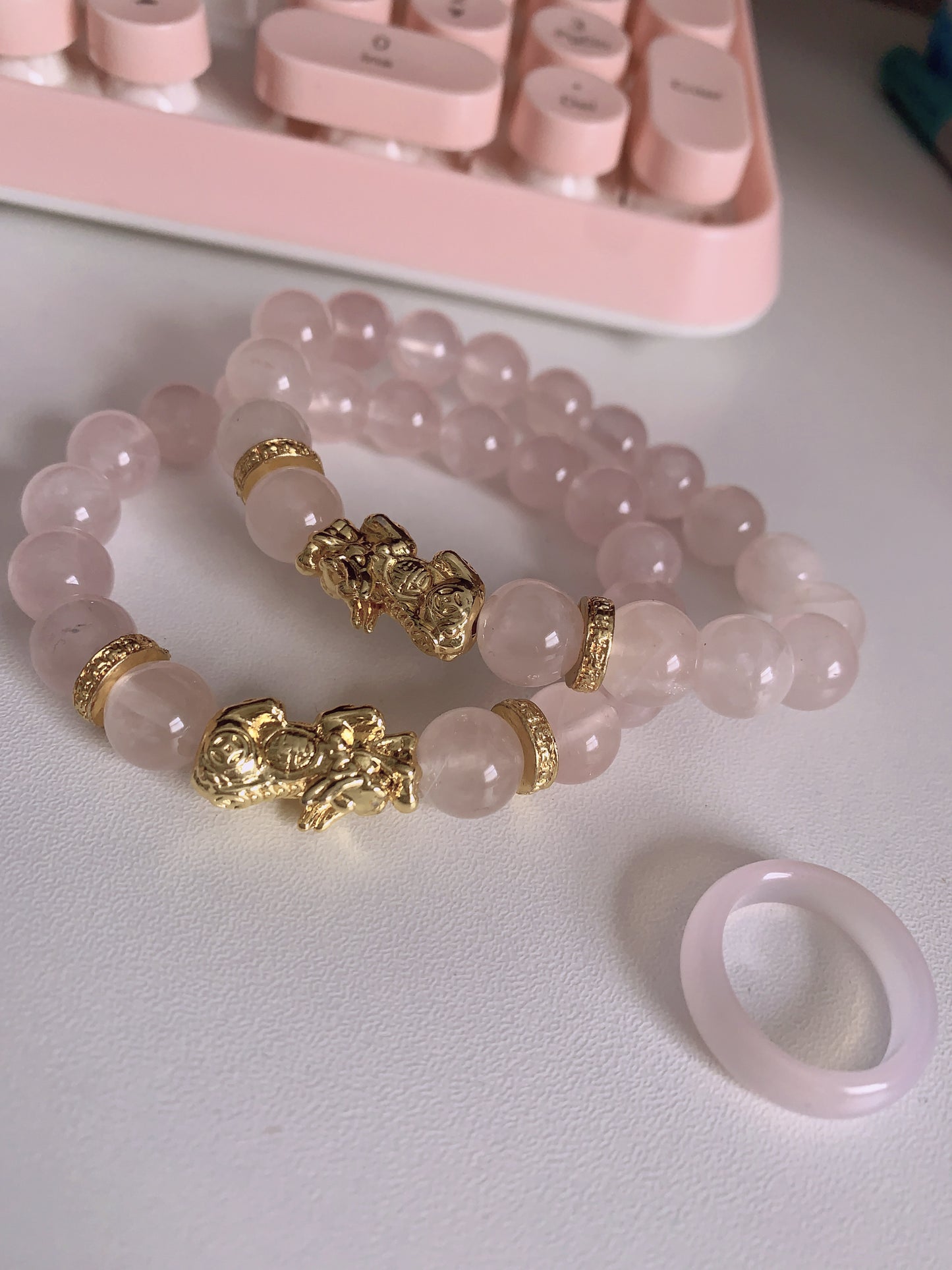 ROSE QUARTZ PIXIU BRACELET