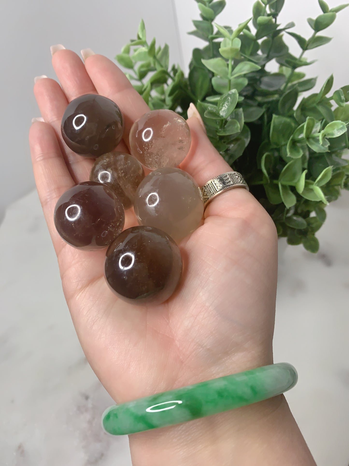 MINI SMOKEY QUARTZ SPHERE