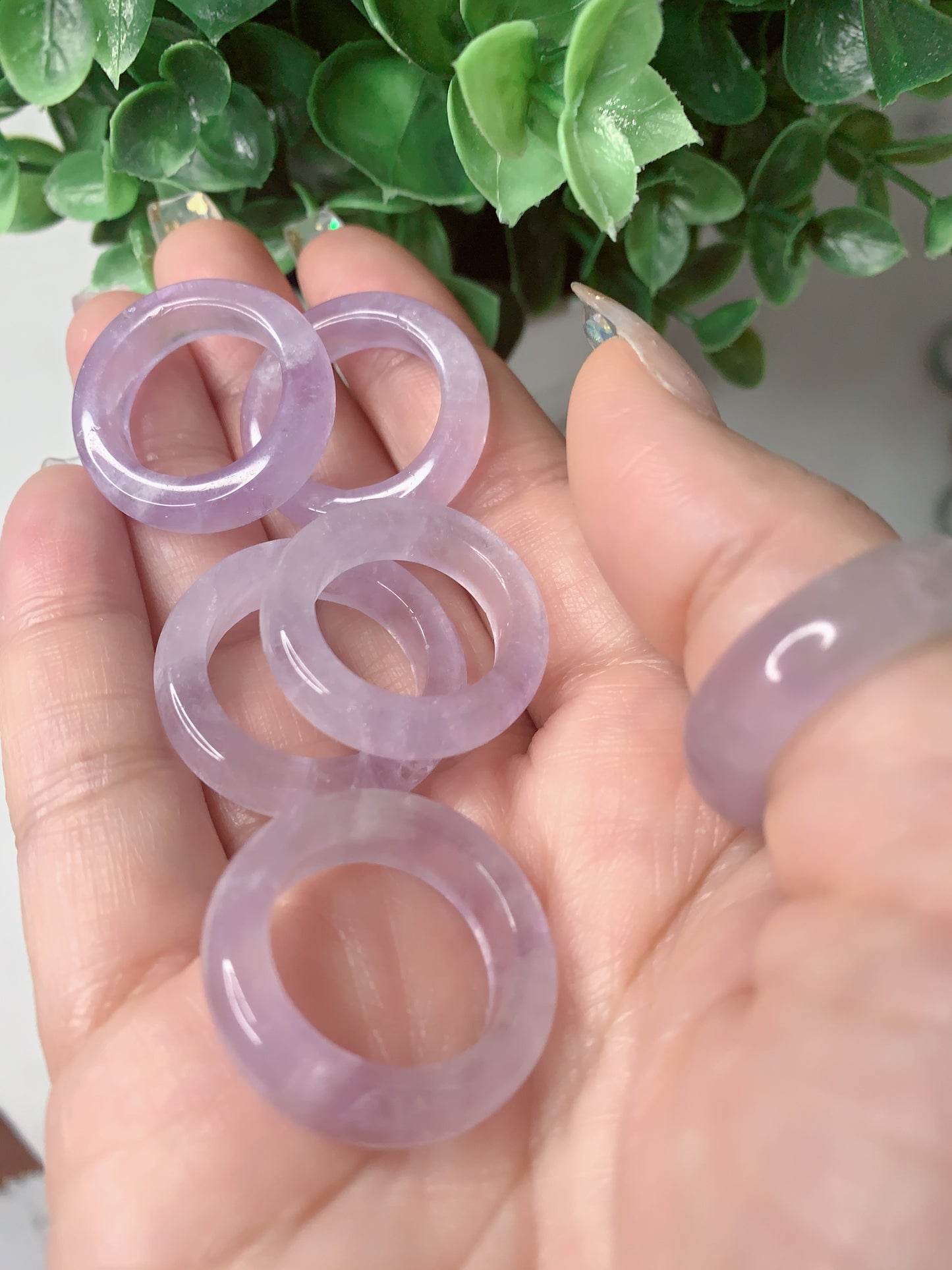 AMETHYST BANGLE RINGS