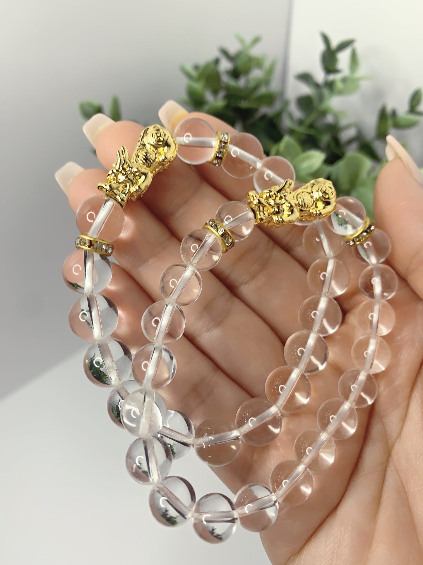 CLEAR QUARTZ PIXIU BRACELET
