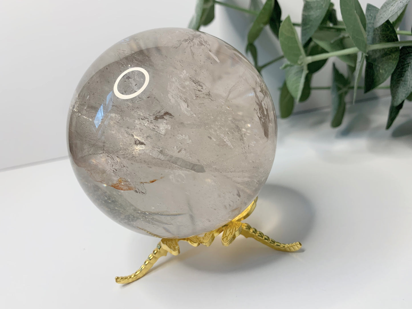 HIGH QUALITY CLEAR QUARTZ SPHERE