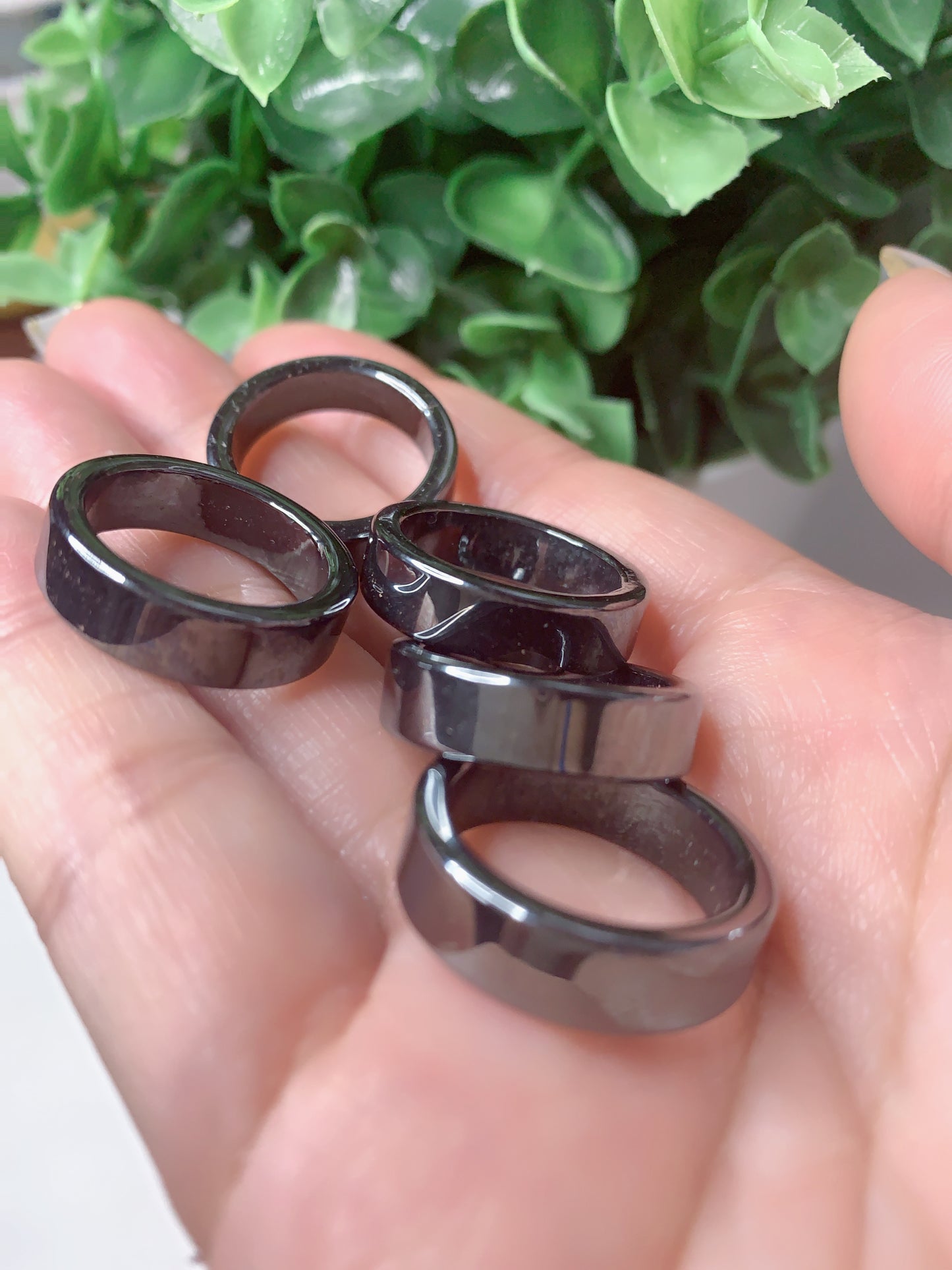 HEMATITE RINGS